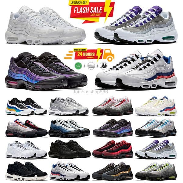 Designer 2026 Men 95 95s Women Running Shoes Classic Airism Black White Yellow Cool Grey Olive Midnight Navy Trainers Sneakers Outdoor Sports Sneakers