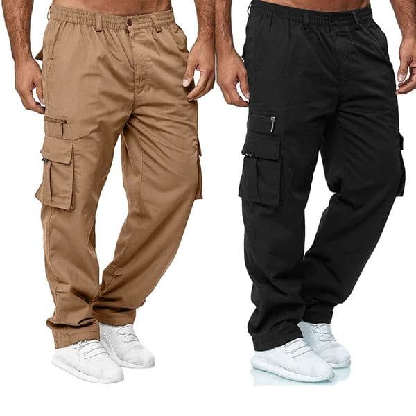 Mens Cargo Pants Casual Multi Pockets Military Tactical Pants Male Outwear Loose Straight slacks Long Trousers Plus size 251225