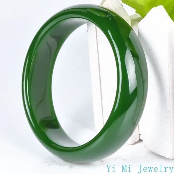 Genuine Hetian Jade Bracelet Spinach Green Jadeite Ladies Mom Charm Quality Jewelry Holiday Birthday Gift 251219