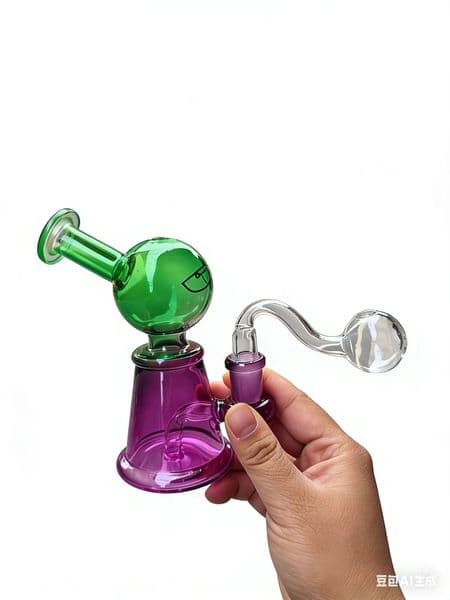 Wholesale Creative mini Travel cute water oil burner pipe colorful glass hookah tobacco pipes for smoking