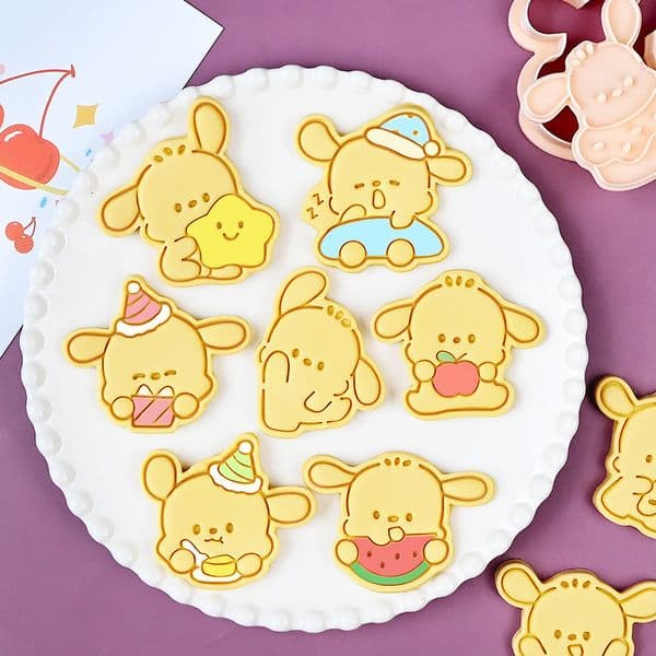 Labubu Pochacco Cartoon Cookie Mold Cute Fondant Cutter Baking