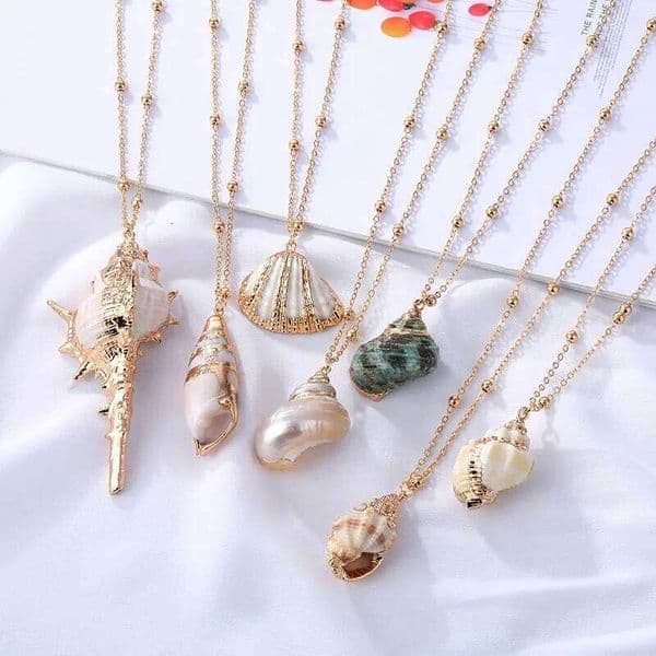 Hot 2025 Bohemia Conch Shells Sea Beach Pendant Necklace For Women Female Cowrie Summer Party Gift Jewelry 25N1226