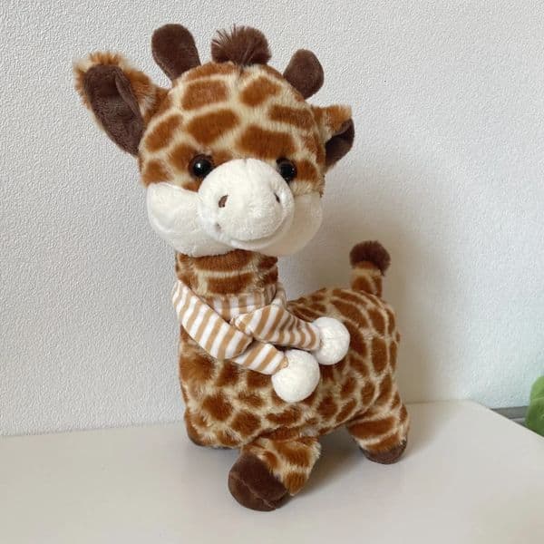 32cm Cute Simulation Giraffe Lovely Plush Stuffed Animal Deer Doll Toys Baby Appease Toy For Kids Birthday Christmas Gifts 251219