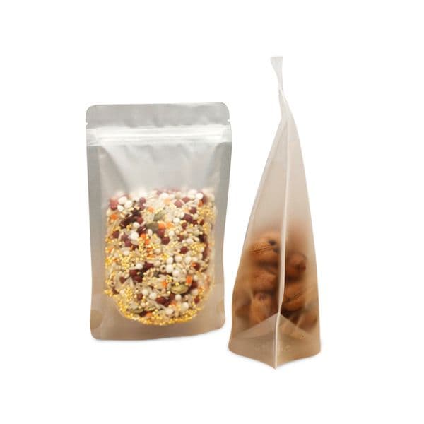 Resealable Stand up Bags Frosted Plastic Zipper bag Food Grade Smellproof Packaging Bag Snack Nuts Coffee Cereals Corn Beans Storage Pouches