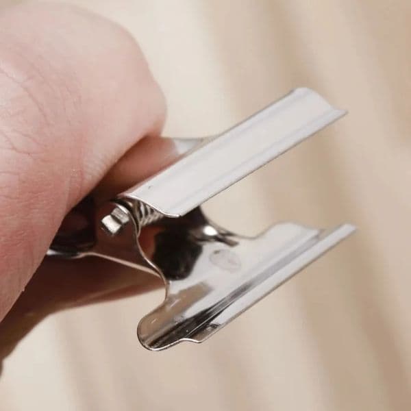 10Pcs Stainless Steel Clips Food Closure Paper Bag Document Sealer Sealing Machine Kitchen Gadgets 251226
