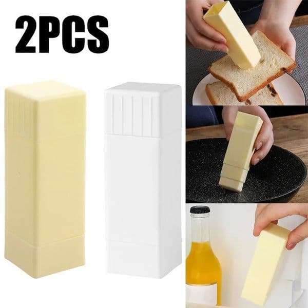 2PCS Rotary Butter Spreader Upright Cheese Dispenser Holders Sticks Plastic Kitchen Baking Tools 251226