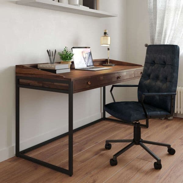 Foley Swivel Office Chair - Distressed Blue 9020 2004