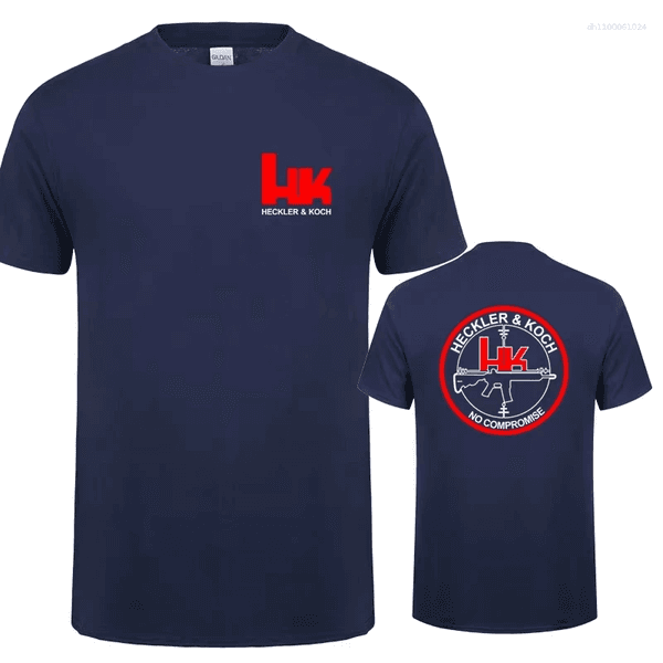 Men's T Shirts Summer Hk Heckler Koch No Compromise Man T-shirt Cotton Cool Tops Clothing Fashion Tee Ins