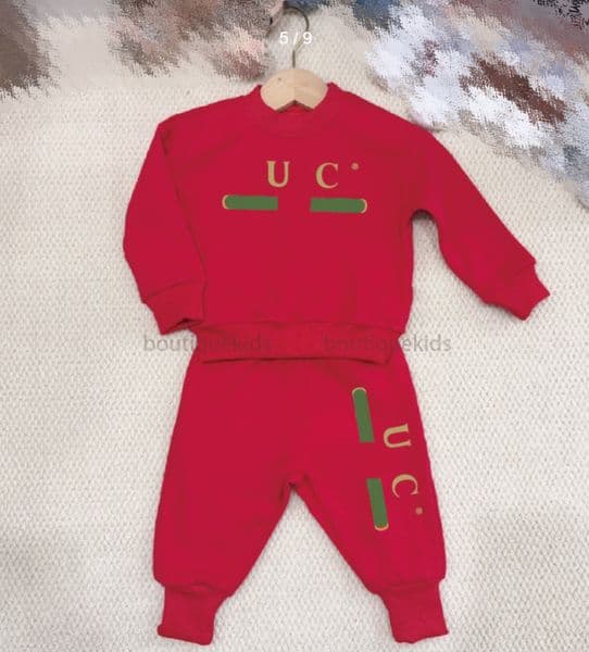 Baby Boys Girls Designer Clothing Sets Thick Printing Top Casual Pants Two Piece Set Brand Letter Print Toddler Kids Autumn Winter Sportswear M260305