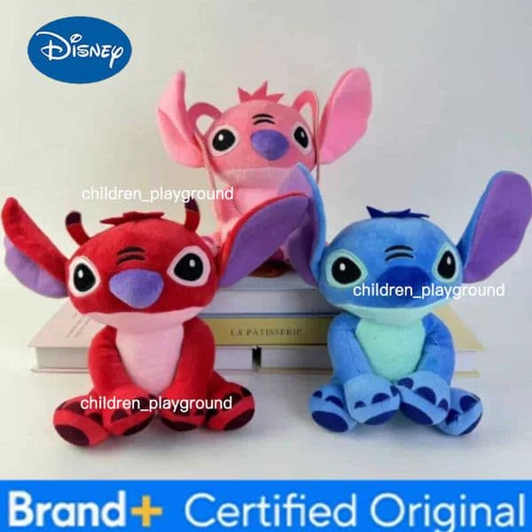 Disney 20cm Cartoon Blue Pink Stitch Plush Dolls Anime Toys Lilo and Stitch Plush Pillow Appease Toys Xmas Gifts H251227