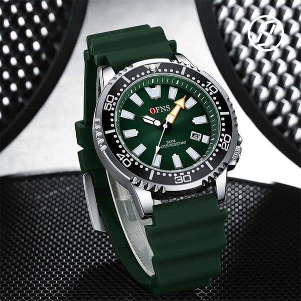 OFNS 2026 Trendy New Quartz Watch Stainless Steel Strap Quartz Watch Men Casual Business Watch Original Waterproof Luminous Watch Factory Direct Sales