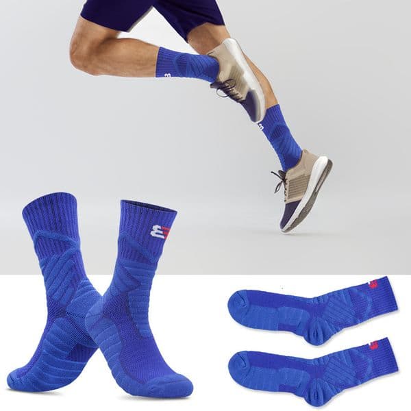 Durable Workout Professional Basketball Practical Elite Socks Men High Tube Running Socks High Top Long Tube Thickened Towel Bottom Mid Tube Sports Socks