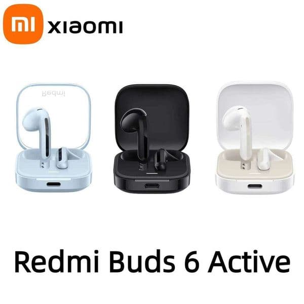 XIAOMI Redmi Buds 6 Active TWS Earphone Bluetooth 5.4 Noise Reduction 30 Hour Long Life Wireless In-Ear Headset GEORGE ZEBRA