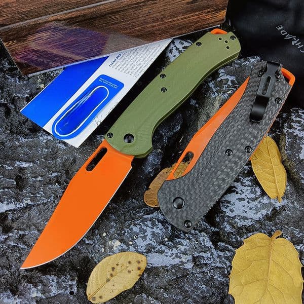 New BM 15535 Knife Carbon Fiber Handle Hunting Folding Knife BENCH CPM154 Blade EDC Self Defense Pocket Multiool Knives Gitf for Men thumbnail 2