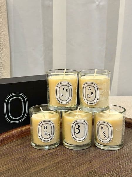 2026 classic luxury vintage aromatherapy candle designer letter logo Winter limited edition 5-piece set aromatherapy candle gift box as a souvenir couple's date