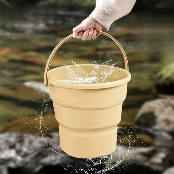 17L Large capacity folding bucket outdoor camping portable fishing bucket car wash cartridge household oversized plastic bucket 251225