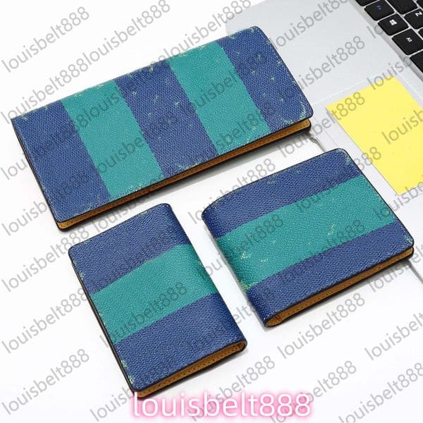 Designer wallets for men fashion luxury wallet card holder women pocket organizer Suit clip short clip top quality wallets Three colors Purse