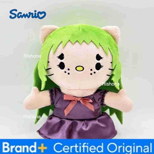 Sanrio Hello Kitty as Melanie Martinez Plush Doll Plushies Soft Stuffed Toys 24cm Cute Kids Boys Girls Birthday Christmas Gifts H251229