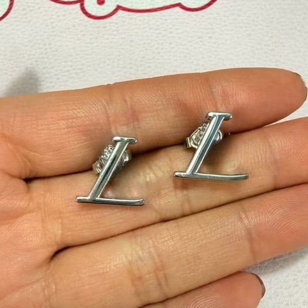 Luxury Stud Designer Letter Earrings Gold Plated Earring Crystal Earring Women Wedding Jewelry Gift