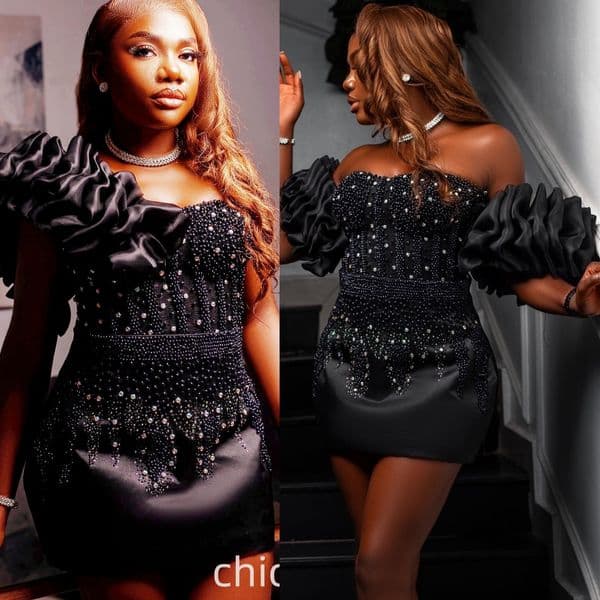 Chic Black Sheath 2026 Cocktail Dress Beaded Crystals Satin Sweetheart Short Mini Graduation Homecoming Dresses For Special Occasions Sweetheart Gowns
