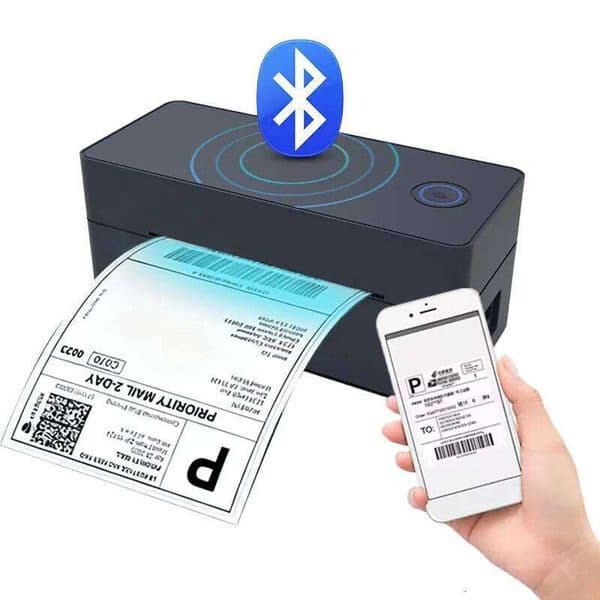 Wireless Bluetooth Thermal 4X6 Support Android Mac Iphone Windows - Shipping Label Printer
