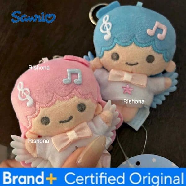 Sanrio Kawaii LittleTwinStars Plush twin stars Candy Girl KeyChain Girl Heart Bag Pendant Plush Doll Girls Gift Stuffed Toy H251229