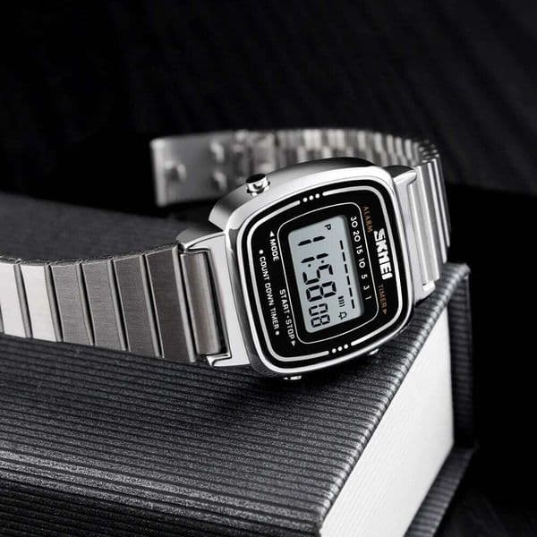 SKMEI 1901 Luxury Small Dial Digital Women Watch Ladies Calendar Waterproof Lady Sports Wristwatches Girl Clock 1252 Reloj Mujer 25M1230
