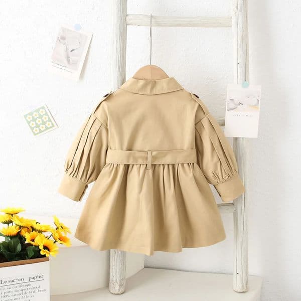 2026 New Trench Coat For Girl Childrens Spring Cute Long Et Kids Casual Outerwear Baby Khaki Fashion Windbreaker Toy lxx