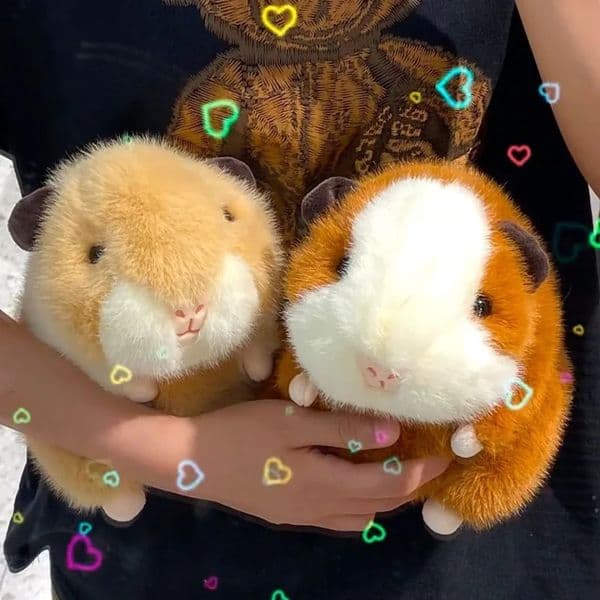 25CM Cute Guinea Pig Plush Toys Soft Stuffed Cartoon Simulation Animal Doll Lifelike Mouse Rats Toy Furry Pillow Kids Xmas Gifts 251230