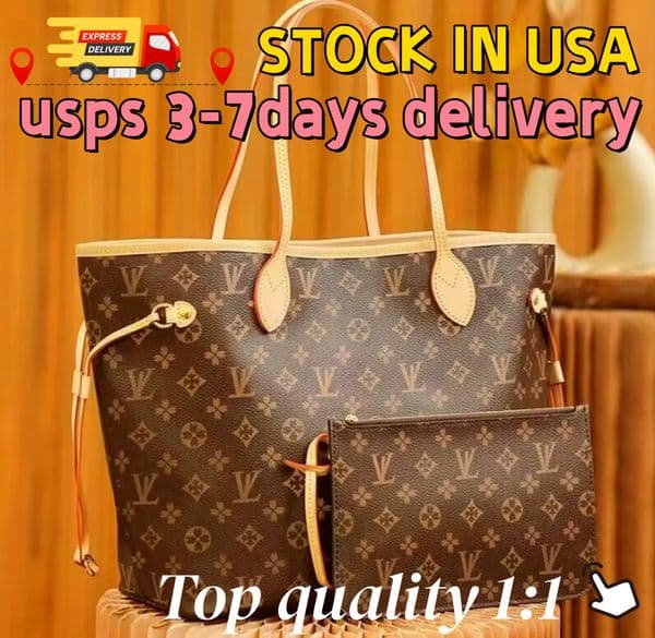 10A Top Quality Designer Bag Luxury Neverfulltote Womens Shoulder Bag Purse The Tote Bag Crossbody Purses Designer Bags For Women Handbag Cross Body Bag Neverful Bag