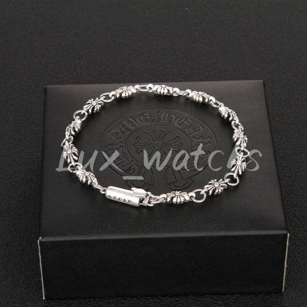 Chain Bracelet Fashion Chrome Designer CH Bracelet Silver Vintage Switch Cross Personality European and American Classic Hip Hop Punk Style Hand Jewelry Bracelet