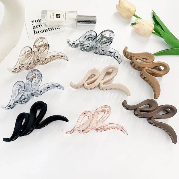 New Fashion Super large transparent solid color Clip Hairpin Barrettes for Women Girl Accessories Headwear Hair Claw Wholesale ddmythur