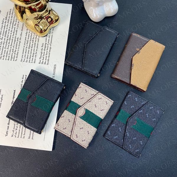 Luxury Print Card Pocket Wallet Phone Case DIY Accessories Multi Cards Holder Storage Folio Style Slot Leather Protection Magnet Cover Ladies Girls Mini Purse Bag