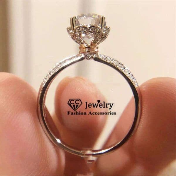 CC Designer Rings For Women Vintage Jewelry Cubic Zirconia Stone Bridal Wedding Engagement Party Accessories CC1507