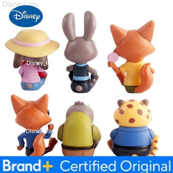 Disney Zootopia Series Good Sitting Blind Box Figurines Cute Judith Nick Flash Finnick Desktop Ornaments Kids Christmas New Year Gifts H25123111