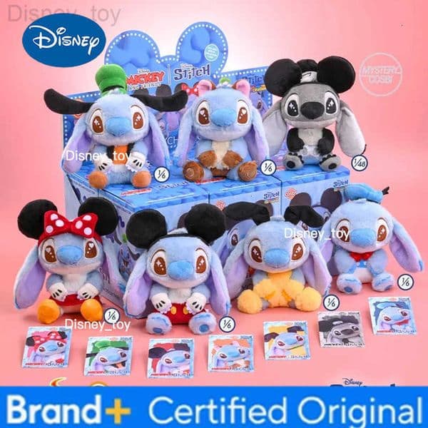 Disney Genuine New Hot Toys Stitch fanatica Series Plush Blind Box Kawaii Keychain Collection Desktop Ornament Trend Cute Doll Gift H251231