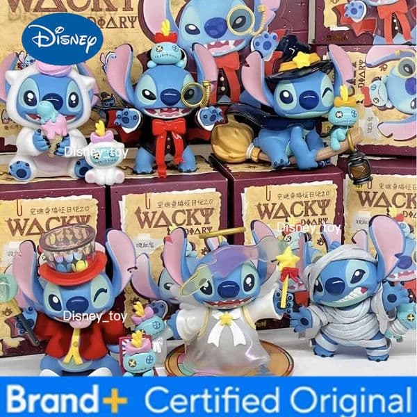 Disney 2025 New Stitch Funny Diary 20 Blind Box Figure Stich Peripheral Trendy Toys Dolls Desktop Ornaments For Girls Holiday Gifts H251231