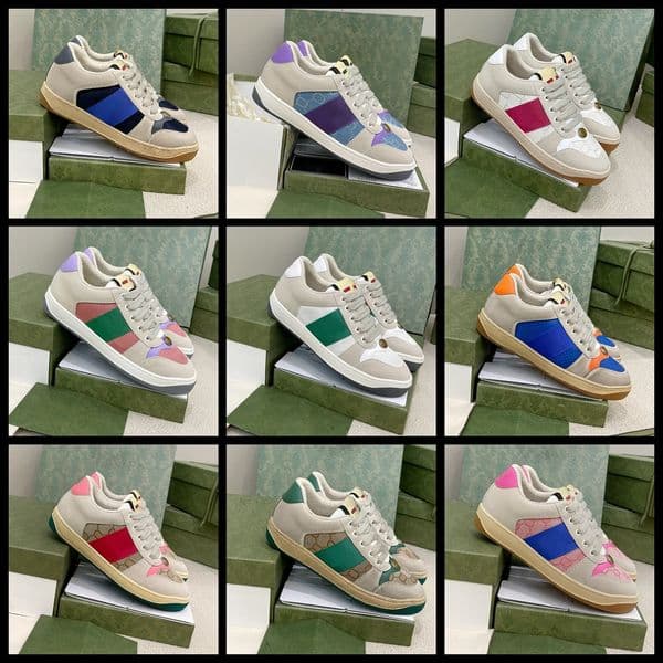 Designer Sneakers Oversized Casual Shoes White Black Leather Luxury Velvet Suede Womens Espadrilles Trainers Man Women Flats Lace Up Platform S137 03