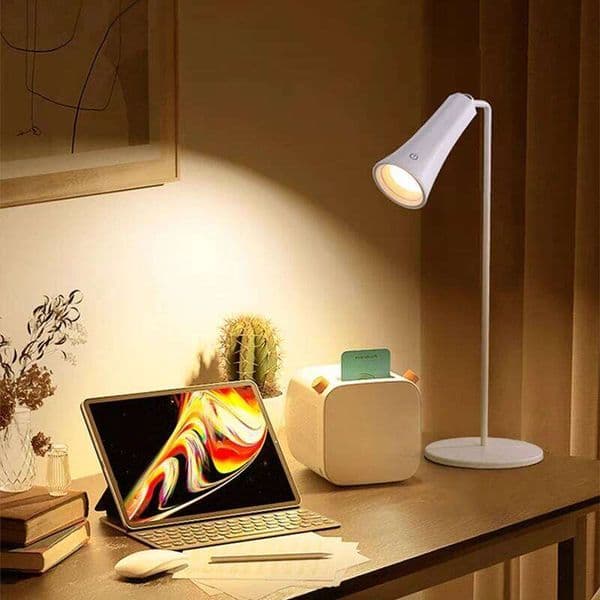 Desk Hanging Magnetic Table Lamp LED USB Rechargeable Stepless Dimming Cabinet Closet Wardrobe Night Light 25L1231