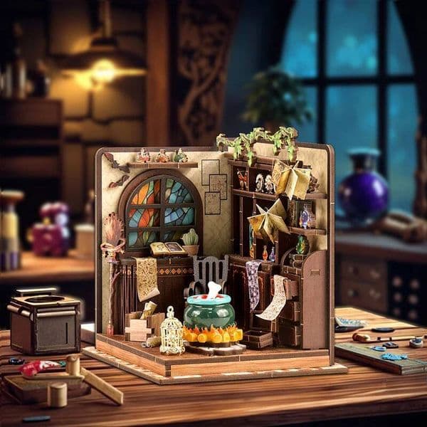 Bestseller New DIY Miniature Apothecary Workshop Model House - Wooden Craft Kit, Micro Scene Decor, Christmas & Black Friday Gift ddmytues