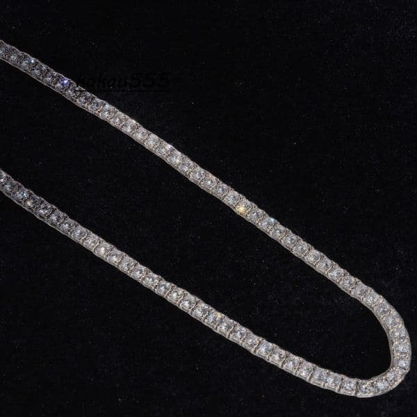 In Stock 4mm Tennis Chain Iced Out GRA Certificated 925 Sterling Silver D Grade VVS Moissanite Tennis Chain