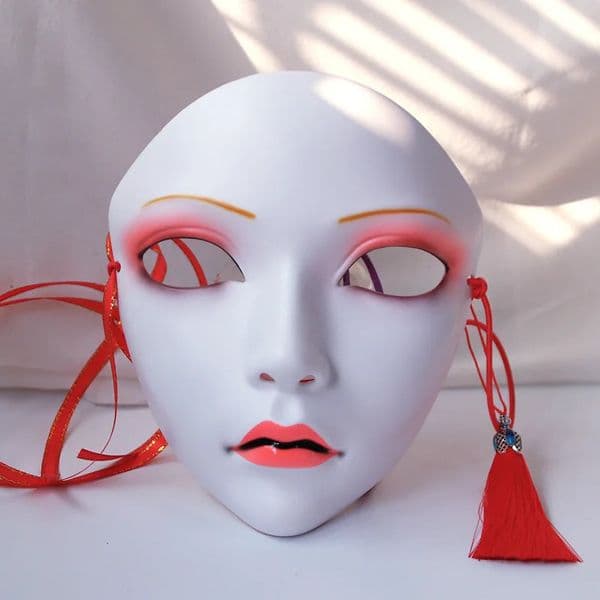 Cosplay Chinese Style Masks Anime Mask Hanfu Costume Accessories Carnival Masquerade Mask Halloween DIY Decor Party Decorations 250624