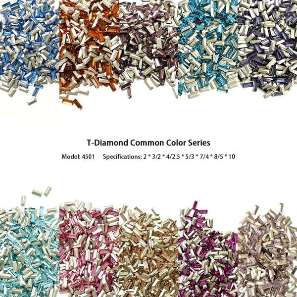 K9 pointed bottom T-shaped rectangular colored irregular rhinestone DIY jewelry accessories Hotfix rhinestones