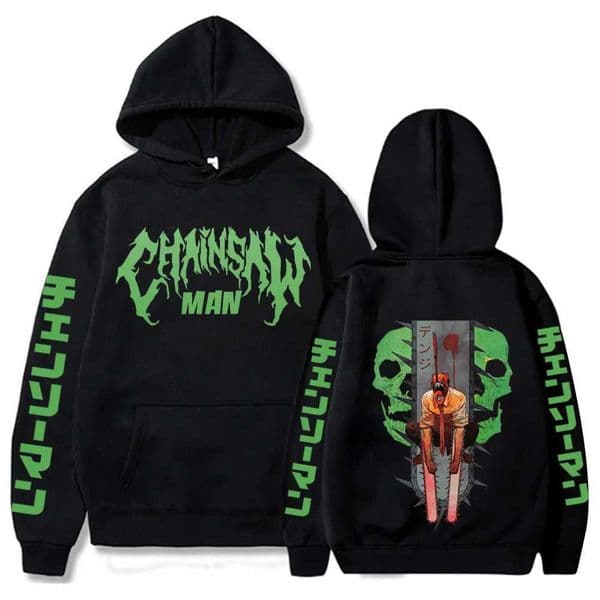Chainsaw Man Anime Handsome Print Autumn and Winter Mens High Quality Casual Fashion Comfortable Street Hooded Sweatshirt X250701