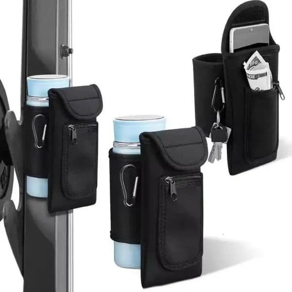 Magnetic Water Bottle Sleeve Waterproof Pouch Water Bottle Holder Gym Accessory Pockets For Cell Phones Key Cards 250701