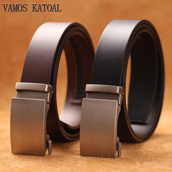 Cow For Men Formal Automatic Buckle Belt Genuine Leather Mens business Strap 26L0506