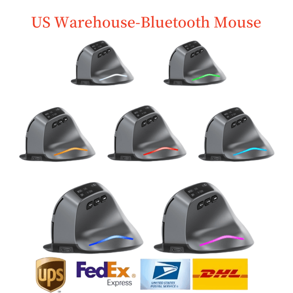 New Bluetooth dual-mode wireless charging dual-mode grip vertical anti mouse hand notebook office mute mouse