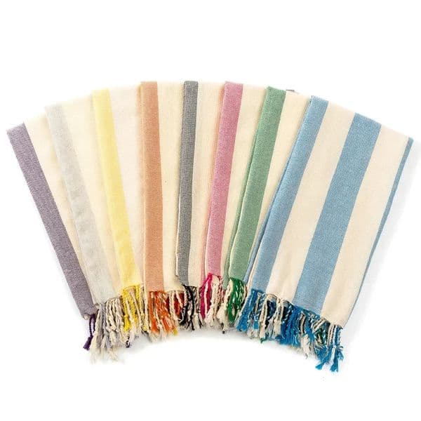 American Tassel Natural Turkish Beach Towel Striped Woven Bath Holiday Soft and Comfortable Towel 250703
