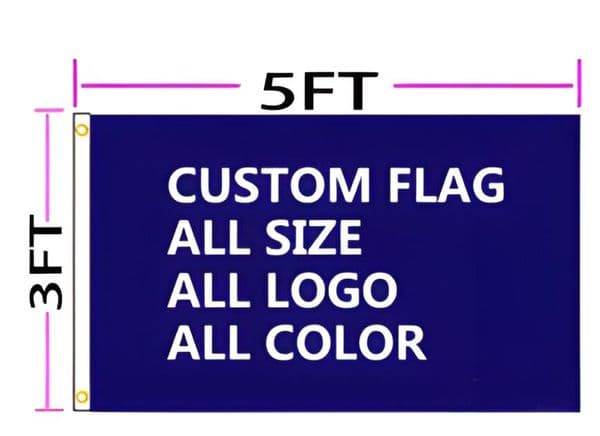 2026 cologne 3X5 Fts Custom Logo Flag Customize Print Banner With Grommets OEM DIY Digital Printing By Your Own Idea perfume Free Shipping