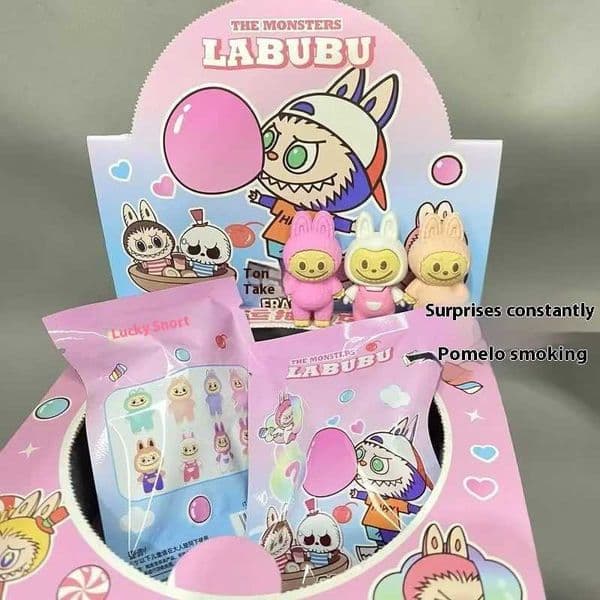 Mistery Box Labu zimomo box 32Pcs Super 3D Surprise Blind Bag Cute Eraser School Student Supplies Prizes Holiday Gifts Z250703 Designer